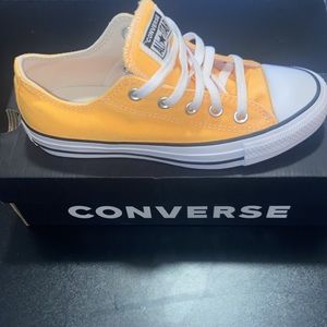 Laser Orange Converse Low Tops
